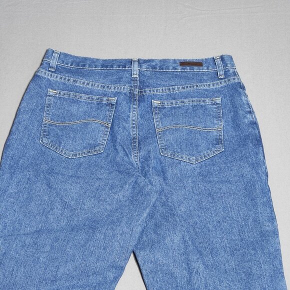 Lee jeans women's size 10 medium denim blue colour relaxed fit straight leg - Picture 4 of 12